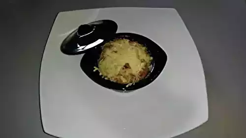 Gratin d'andouillette à la moutarde