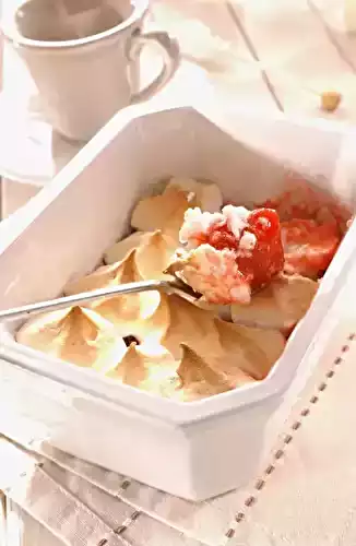 Gratin de fraises à la meringue