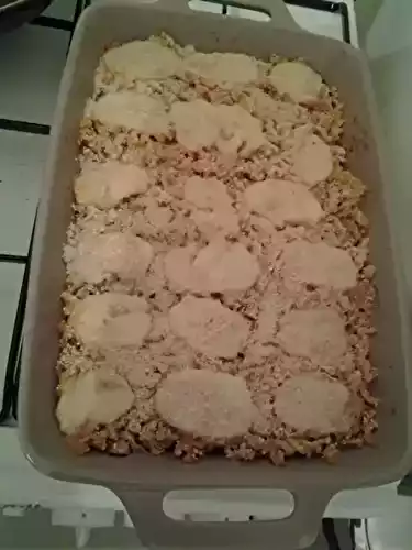 Gratin de pâtes au mascarpone facon carbonnara