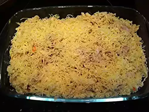 Gratin de pâtes au surimi