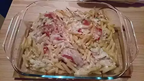 Gratin de penne au gorgonzola