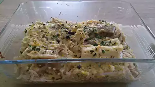 Gratin de poissons à la choucroute