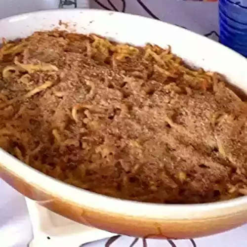 Gratin de spätzlés au munster