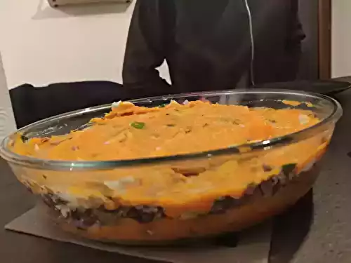 Hachis parmentier aux patates douces et poireaux onctueux