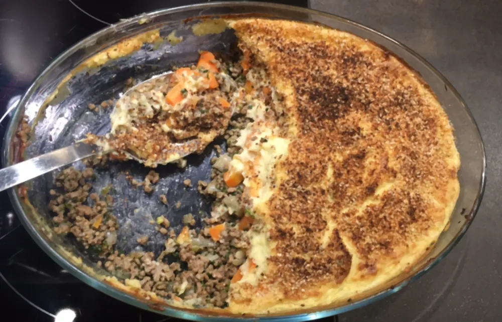 Hachis parmentier aux senteurs d'Orient et carottes croquantes