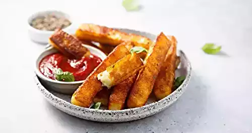 Halloumi frit croustillant à la poêle