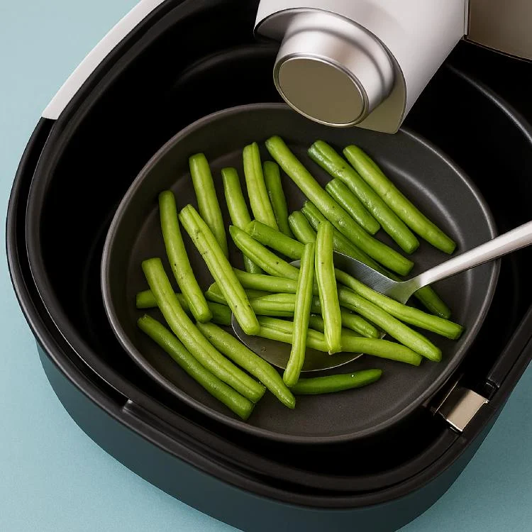 Haricots verts surgelés au Airfryer