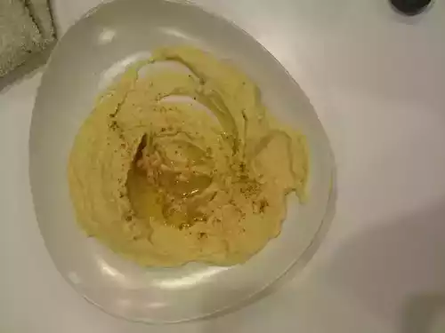 Hoummous facile a l'échalote