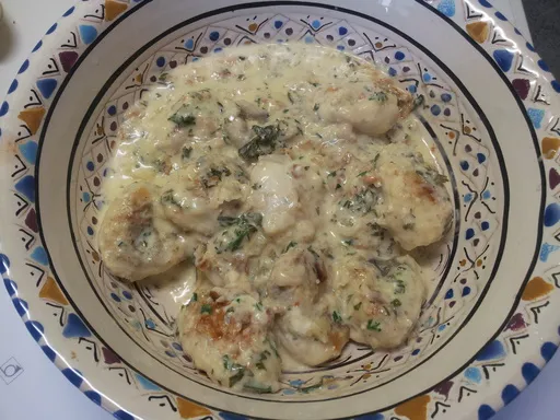 Joues de lotte à la crème