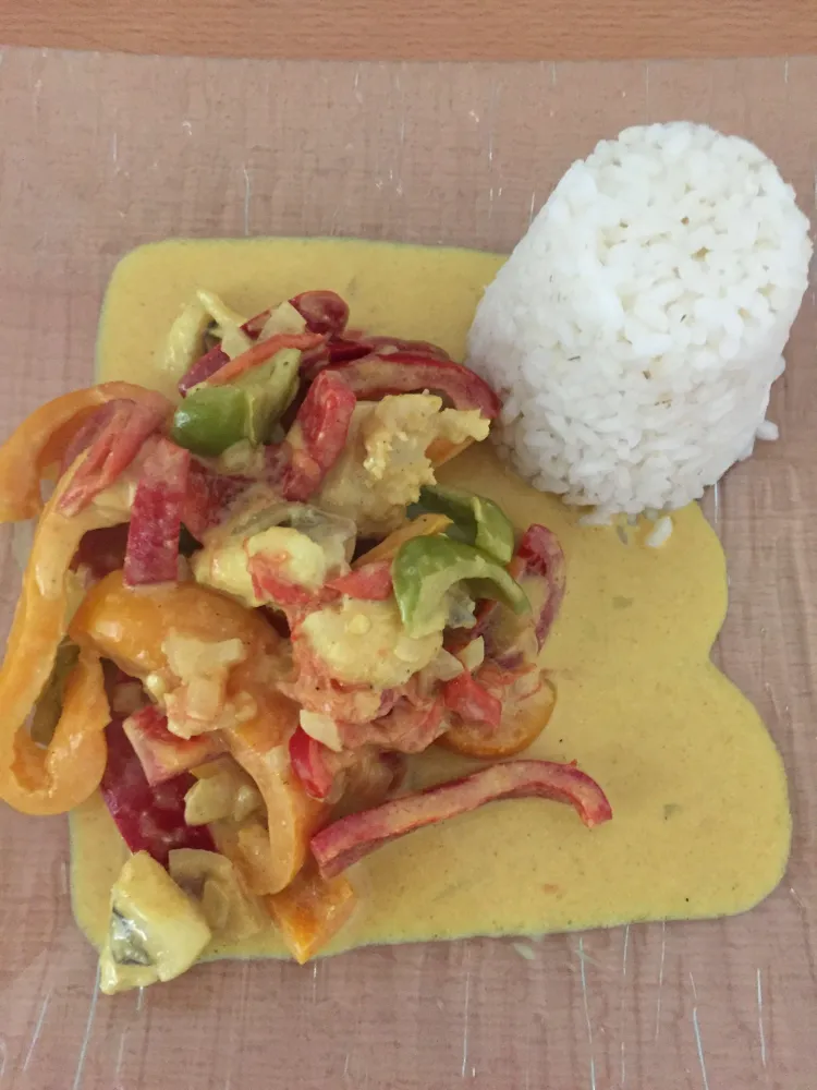 Joues de lotte sauce thai