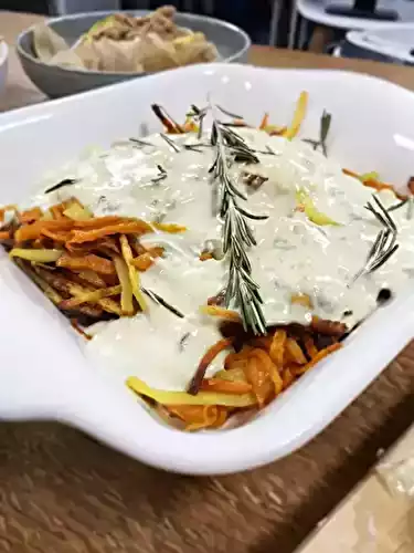 Julienne de légumes gratinée