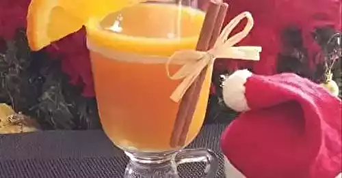 Jus d'orange chaud de Noël