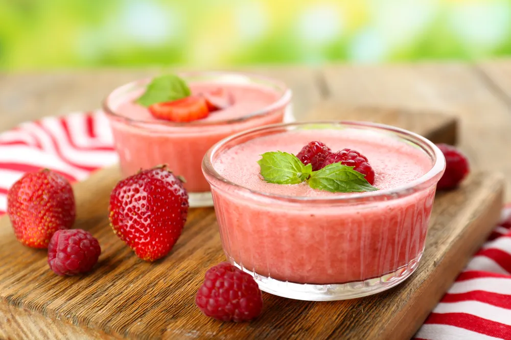 La mousse d'été aux fraises