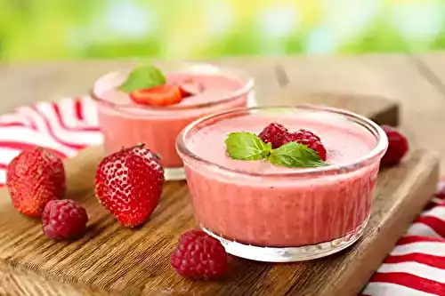 La mousse d'été aux fraises