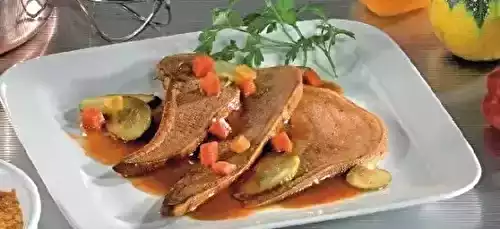 Langue de boeuf sauce aux cornichons