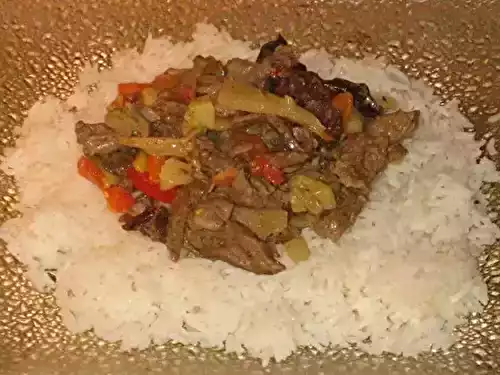 Lanières de boeuf royales à la chinoise