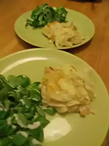 Lasagnes au poulet et lait de coco