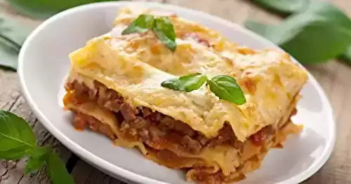 Lasagnes bolognaise maison