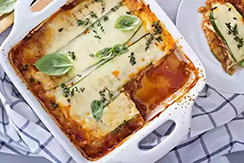 Lasagnes de courgettes faciles