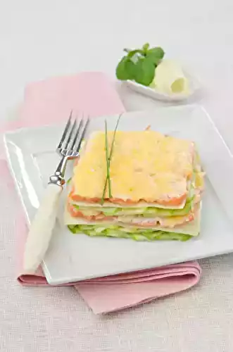 Lasagnes de saumon, poireaux et feta