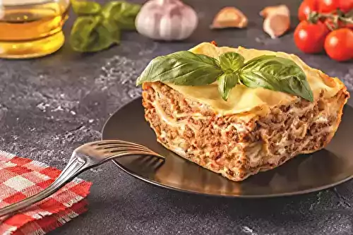 Lasagnes moelleuses à la bolognaise