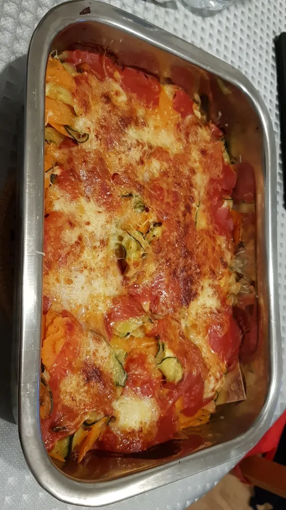 Lasagnes patates douces et courgette