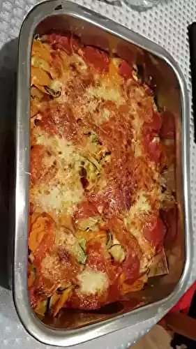 Lasagnes patates douces et courgette