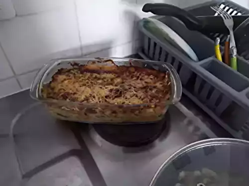 Lasagnes poulet champignon poivron