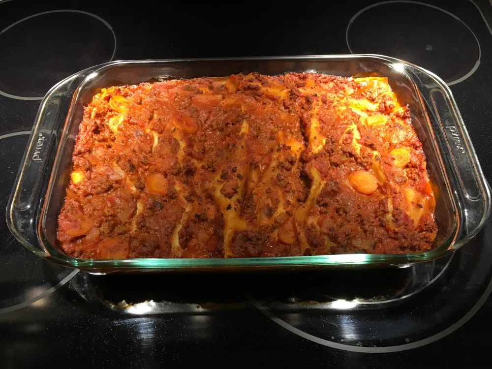 Lasagnes sans lactose et sans gluten des Cantoches