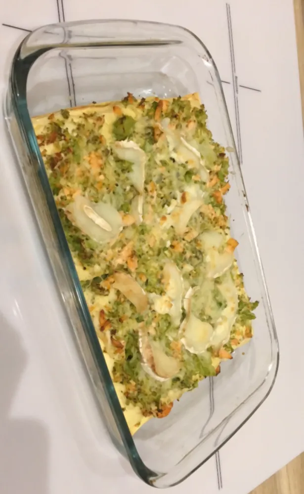 Lasagnes saumon brocolis légères