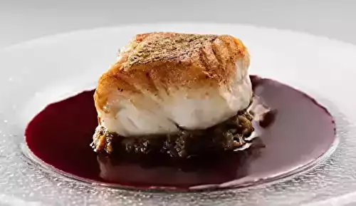 Le sandre rôti aux échalotes confites et au vin rouge de Bernard Loiseau