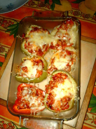 Légumes farcies au chorizo et tomates