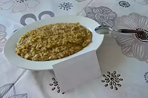 Lentilles à l'indienne (gingembre, curcuma, ail)