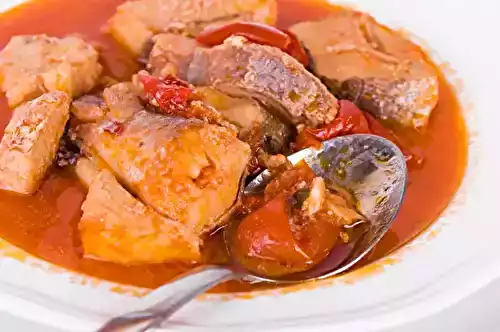 Lotte à l'armoricaine au monsieur cuisine