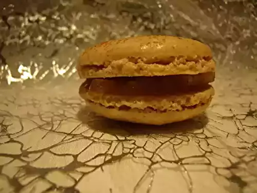 Macaron cannelle-pommes caramélisées