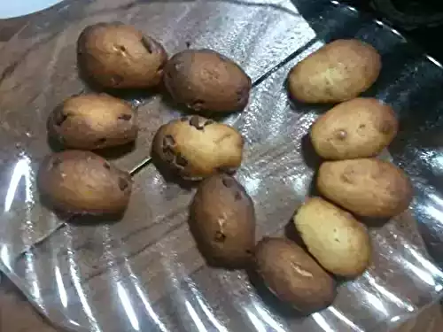 Madeleine tendre, coeur de chocolat