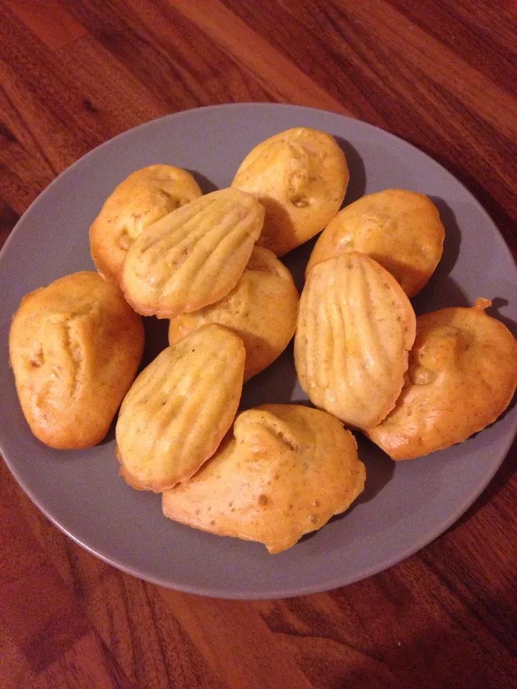 Madeleines à l'indienne (curry crevette)