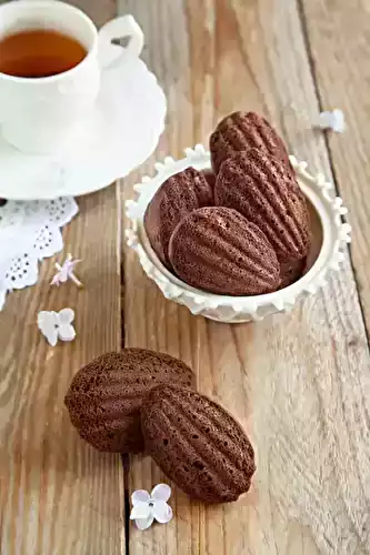 Madeleines au chocolat au lait