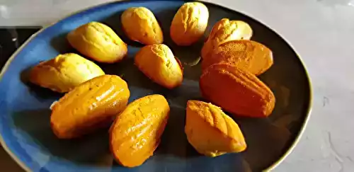 Madeleines au miel, citron et fleur d'oranger