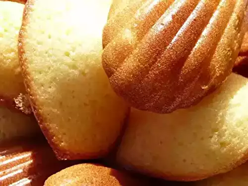 Madeleines parfumées à la fleur d'oranger