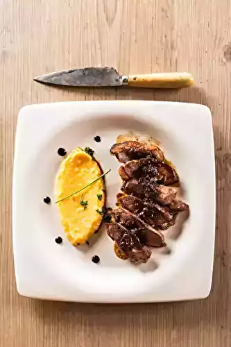 Magret de canard à la gelée de thé et au thé Marco Polo