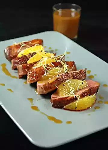 Magret de canard au thé Earl Grey et à l'orange