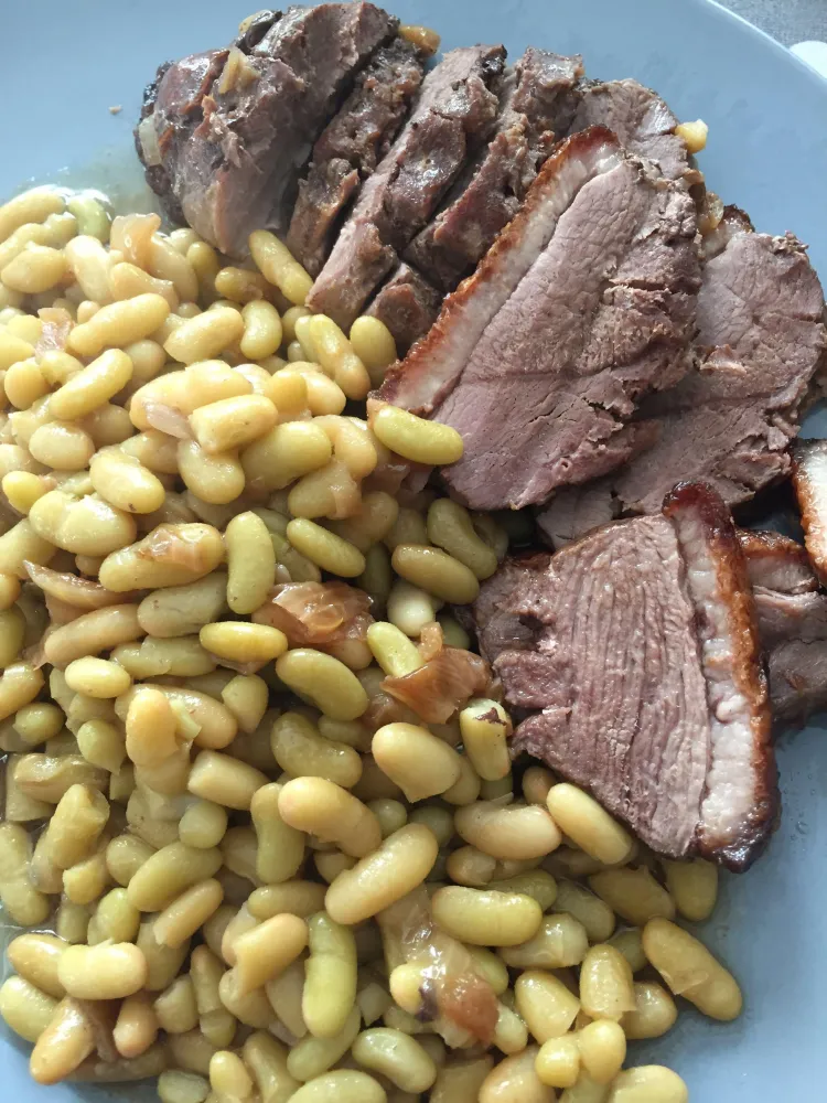 Magret de canard et sa fondue doignons