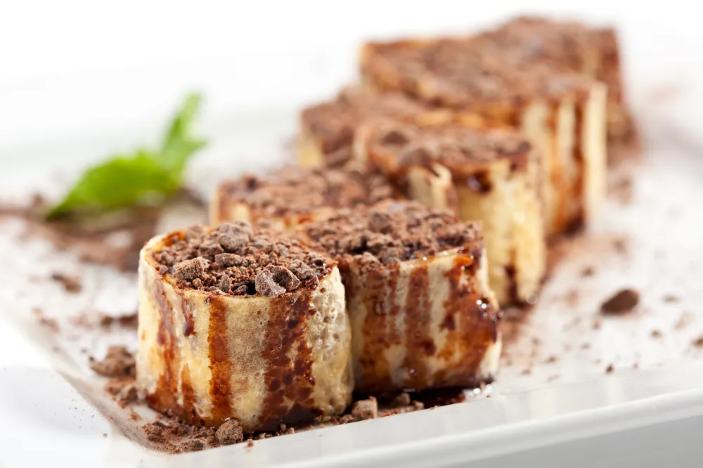 Makis de crêpes à la pâte à tartiner