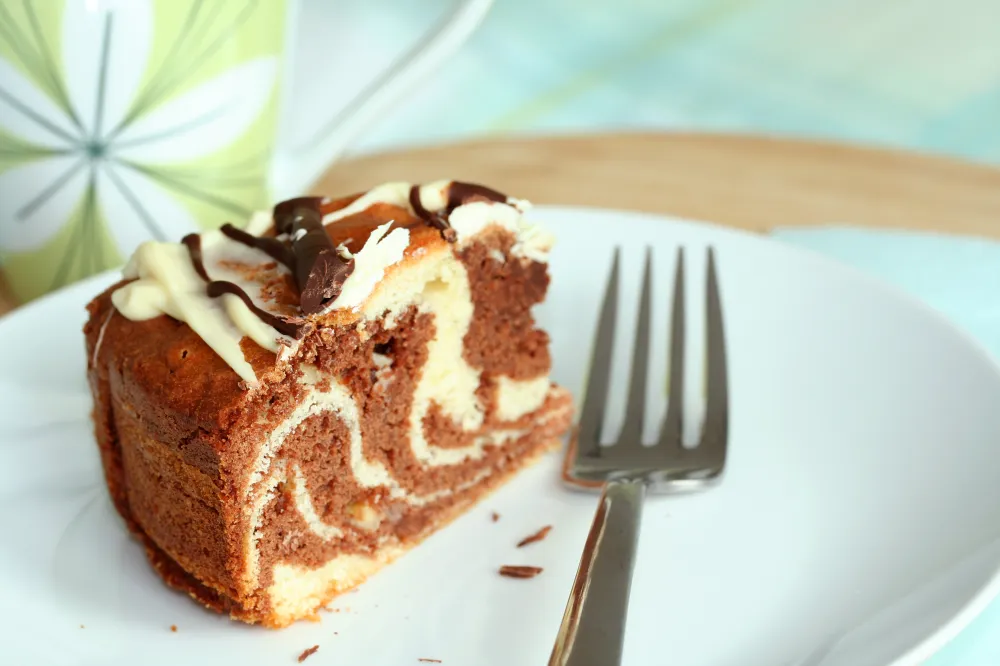 Marbré chocolat blanc et chocolat noir