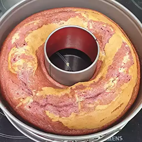 Marbré vanille , fraise