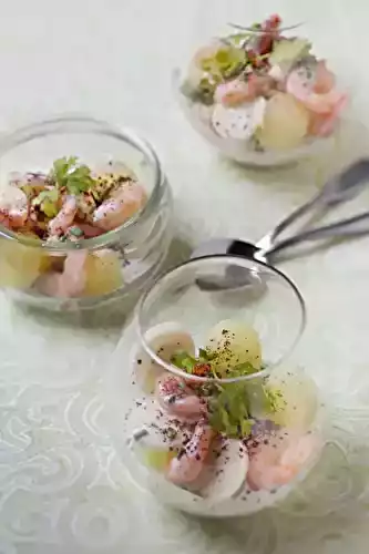 Melon aux crevettes