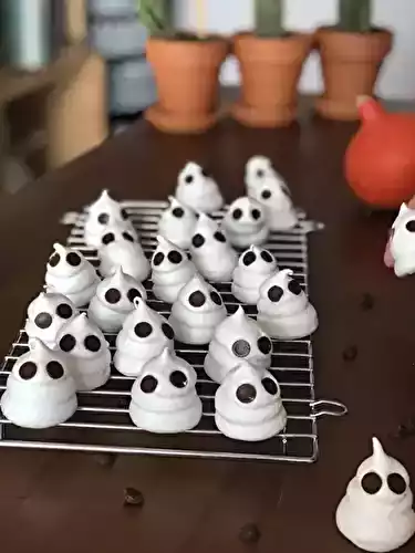 Meringues fantômes pour Halloween
