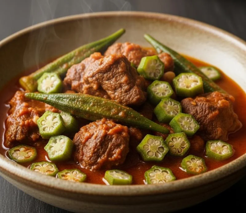 Mijoté d'agneau aux gombos