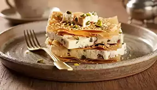 Mille-feuilles de nougat glacé
